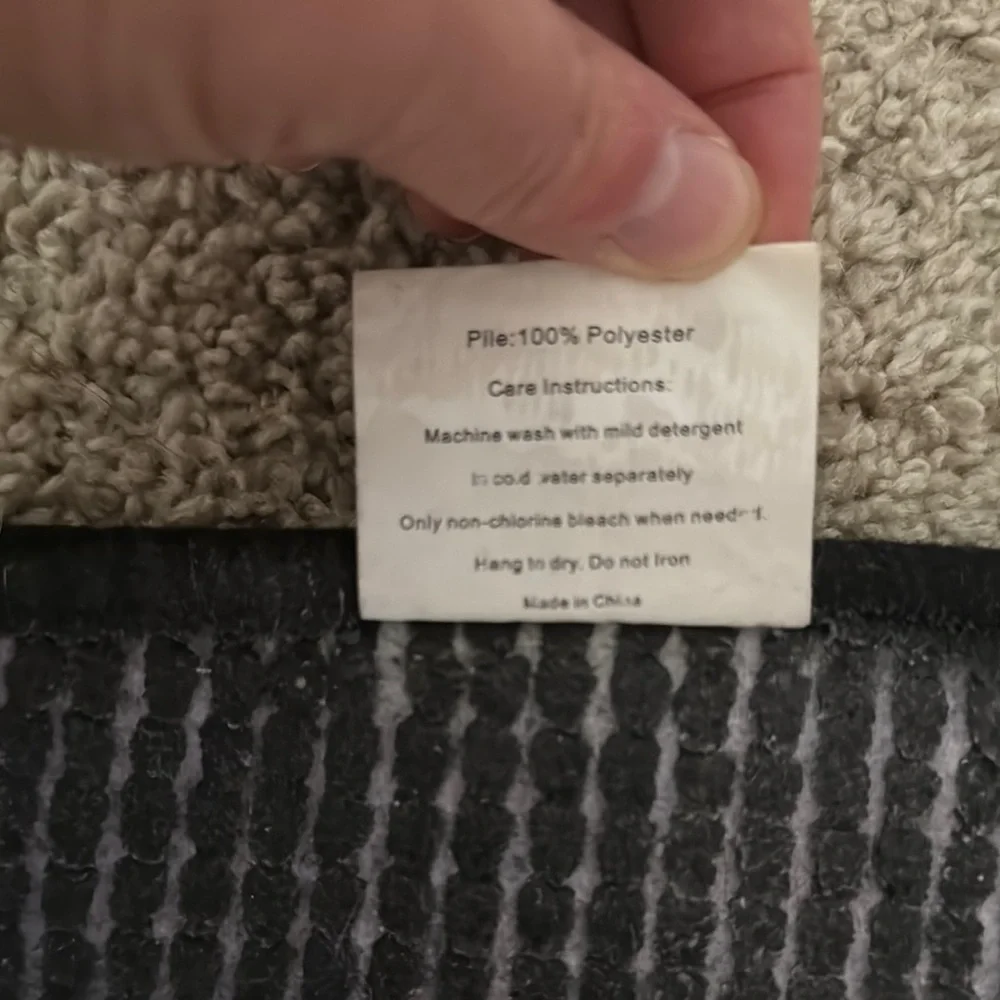 Elegant Black and Gray Striped Rug